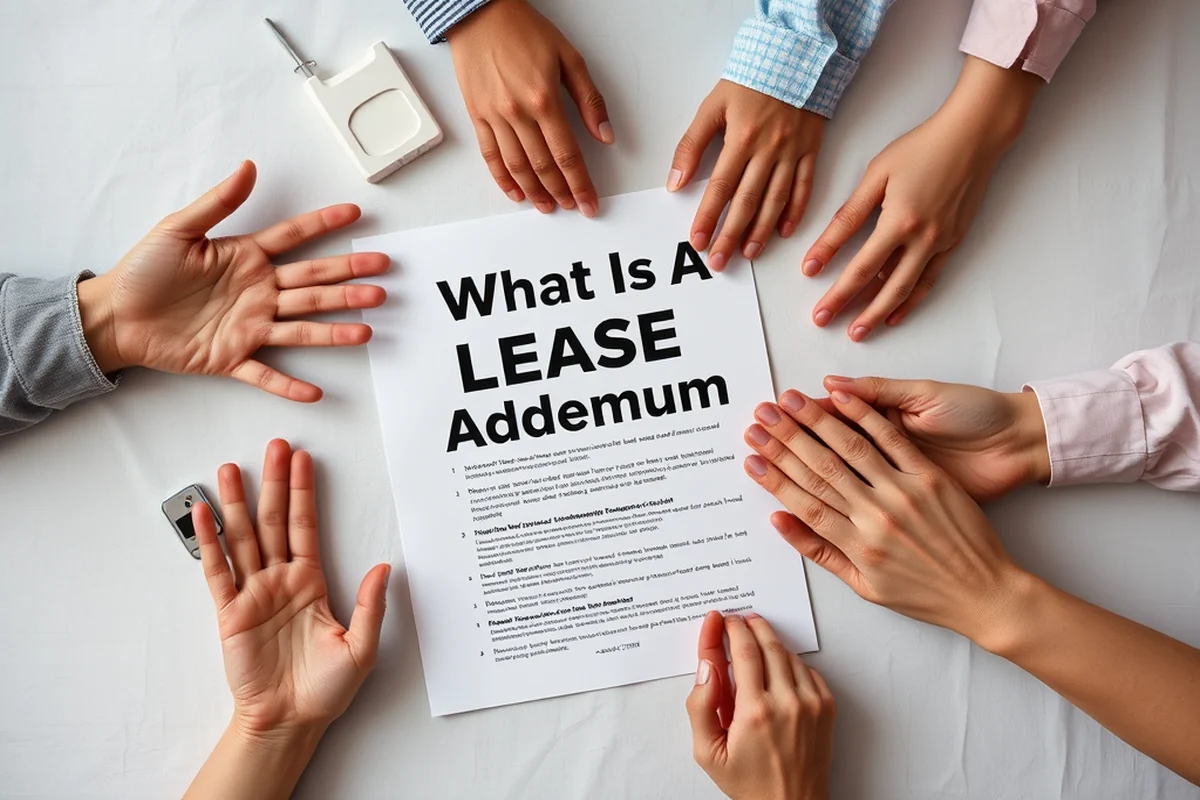 what is a lease addendum — What Is A Lease Addendum (the finished result)