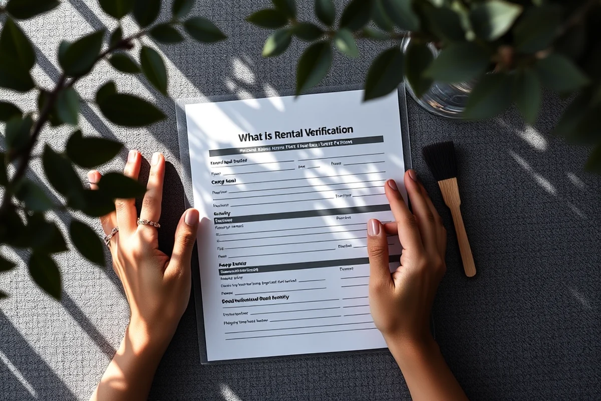 what is a rental verification form — What Is A Rental Verification Form (the finished result)