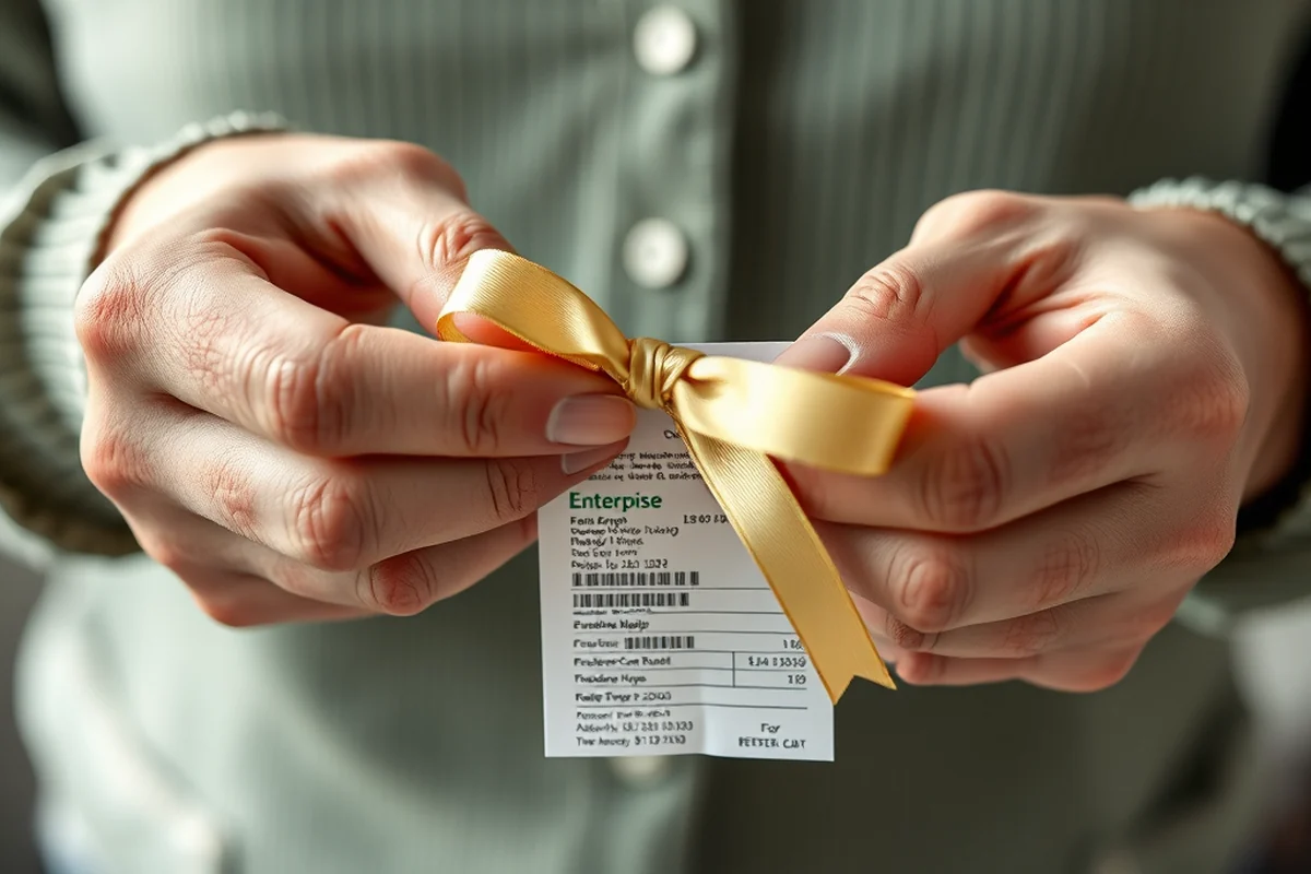 enterprise car rental receipt — Enterprise Car Rental Receipt (step by step)